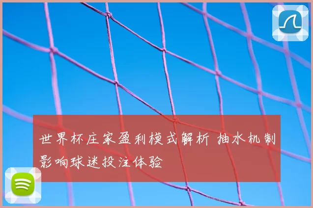 世界杯庄家盈利模式解析 抽水机制影响球迷投注体验